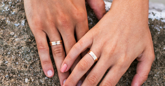 How to Wear an Engagement Ring and Wedding Band