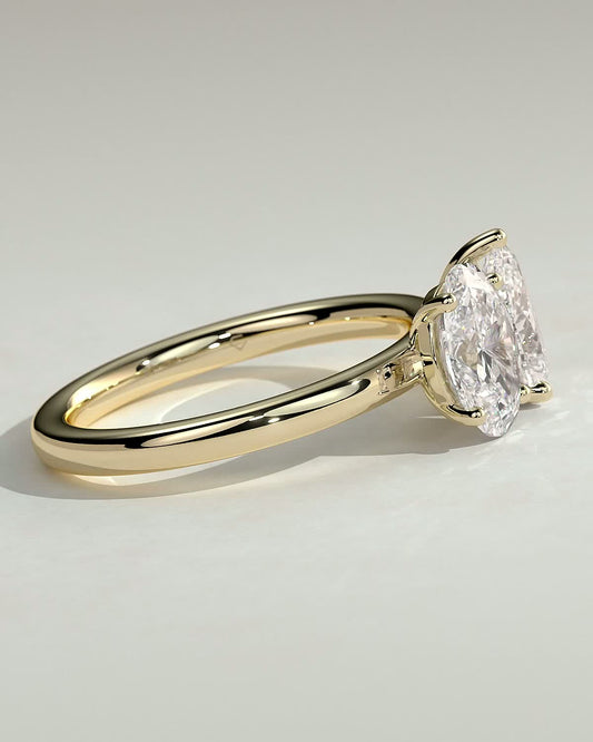 Round Halo, Pave & Split Shank Engagement Ring – 1.93 CT Lab Grown Diamond