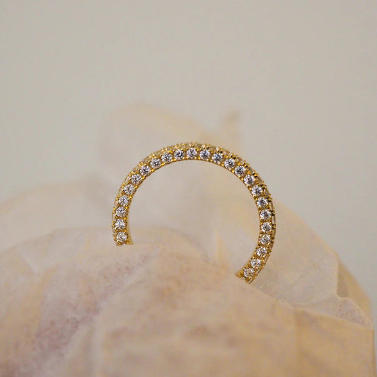 1.08 TCW Round Twisted Moissanite Wedding Band