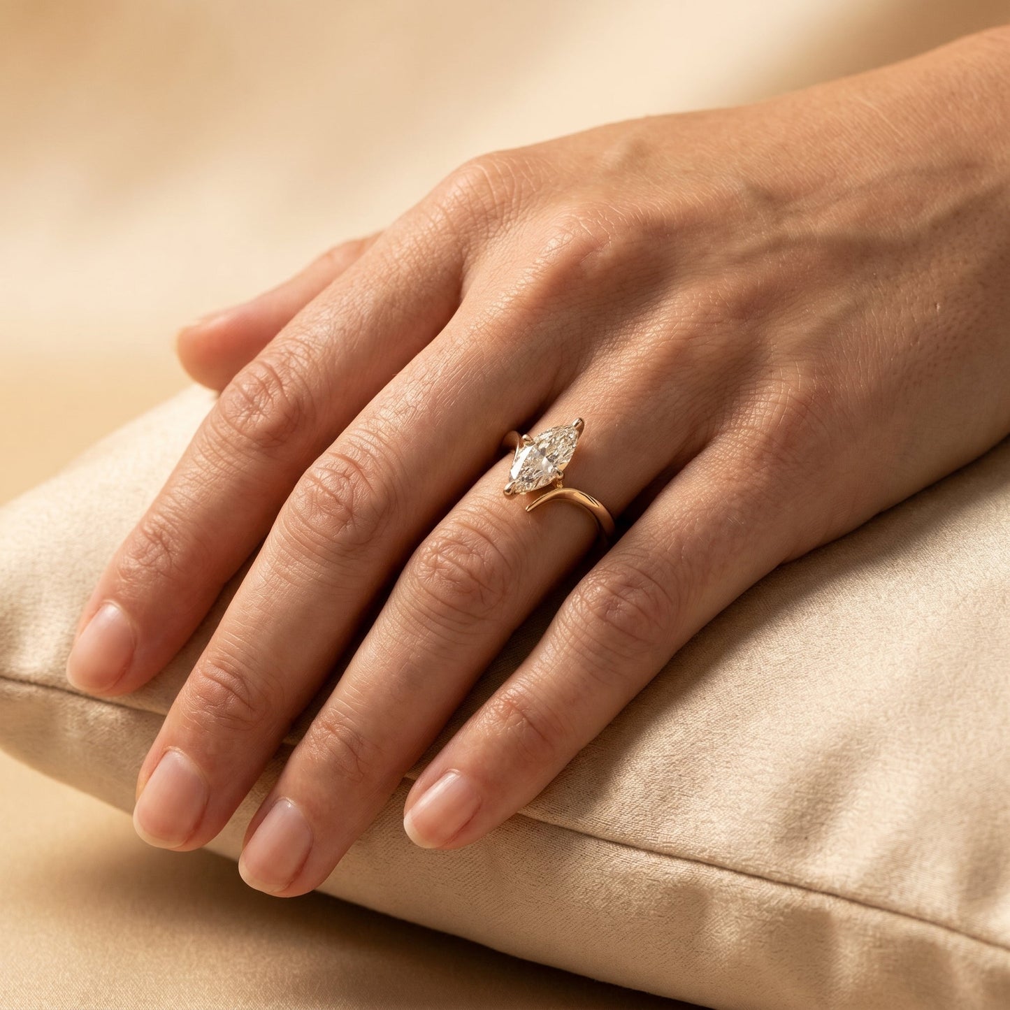 Oval Solitaire Engagement Ring – 2 CT Moissanite Diamond