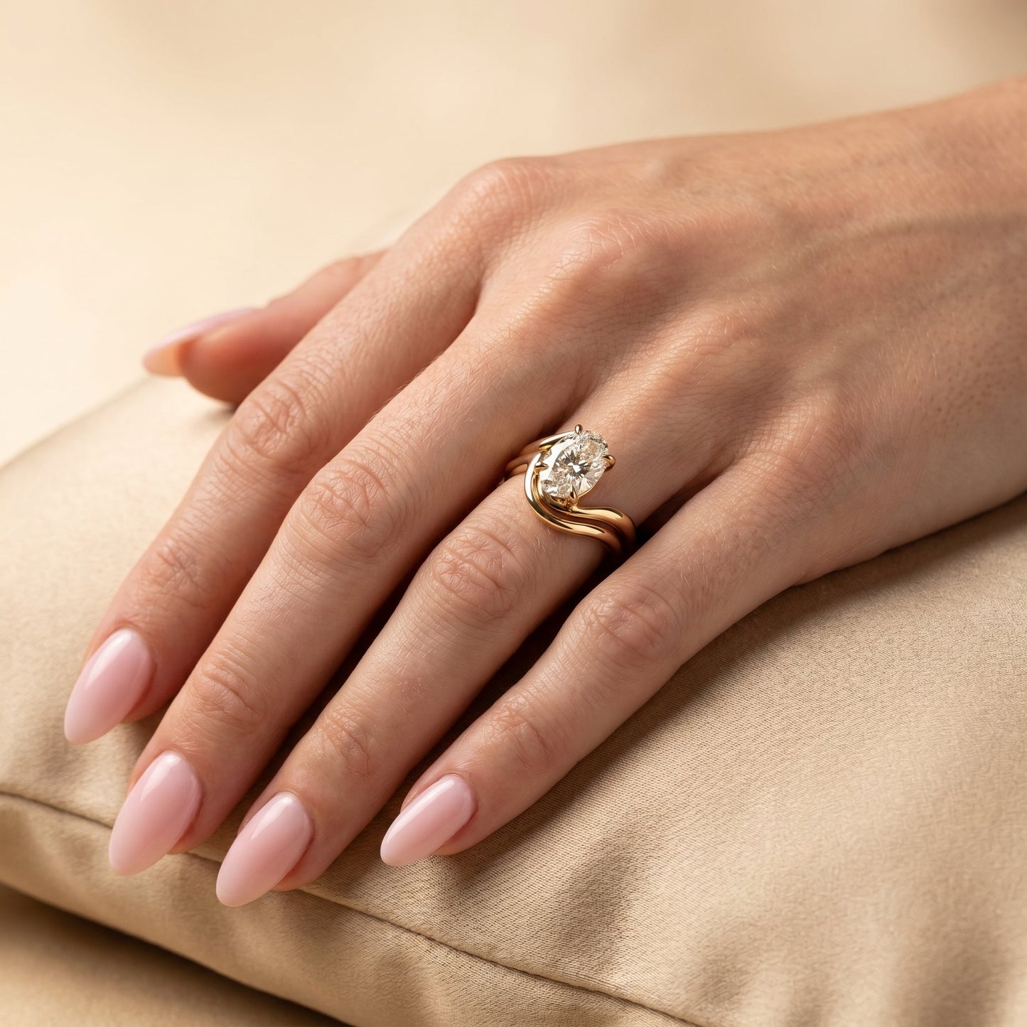 1.0 CT Round Solitaire Moissanite Diamond Bridal Ring Set