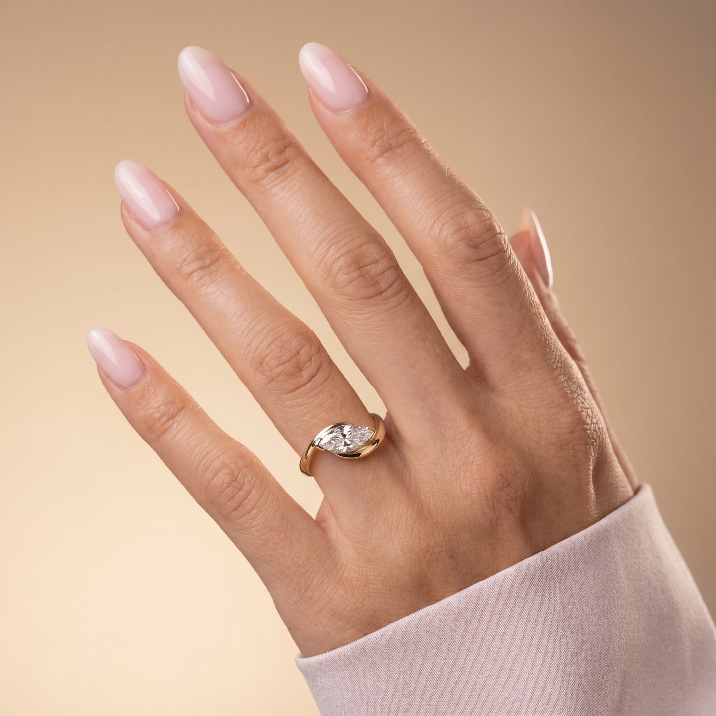 Oval Solitaire Engagement Ring – 2 CT Moissanite Diamond