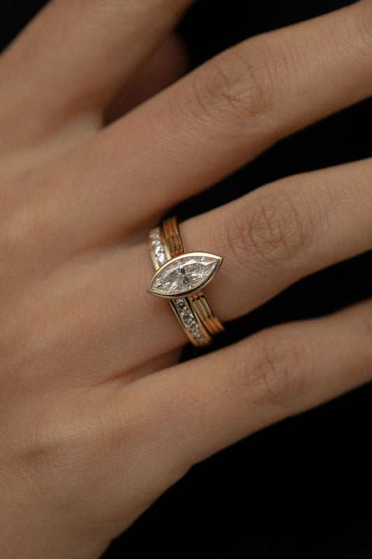 2 CT Round Three Stones Lab Grown Diamond Engagement Ring