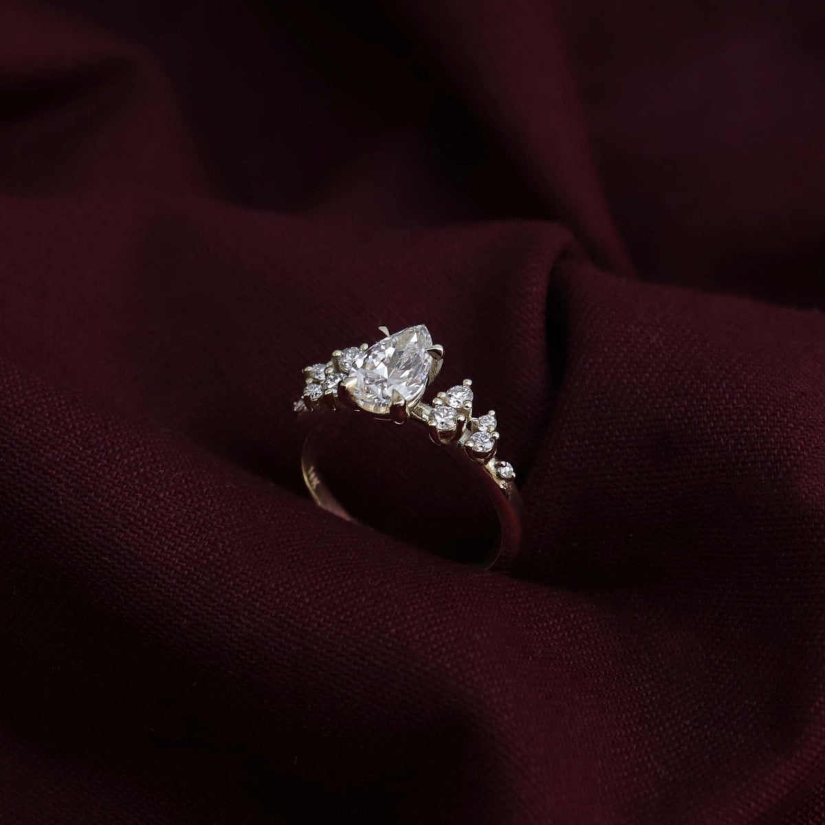 Oval Three Stone Lab Grown Diamond Engagement Ring