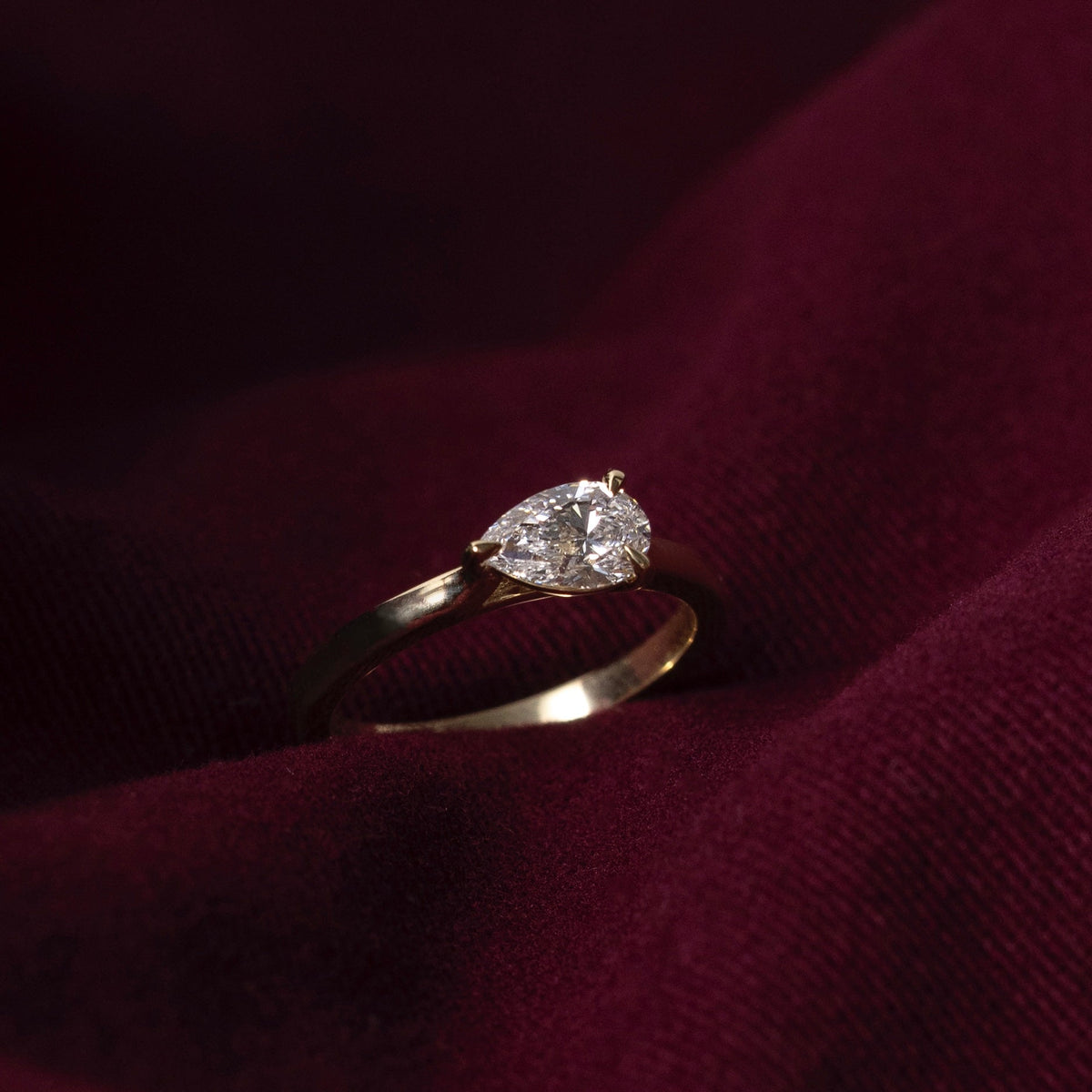 Oval Three Stone Lab Grown Diamond Engagement Ring