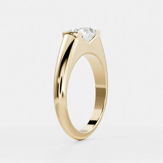 Oval Three Stone Lab Grown Diamond Engagement Ring