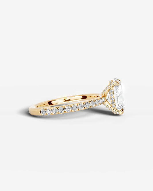 Marquise Solitaire With Tulip Prongs Lab Grown Diamond Engagement Ring