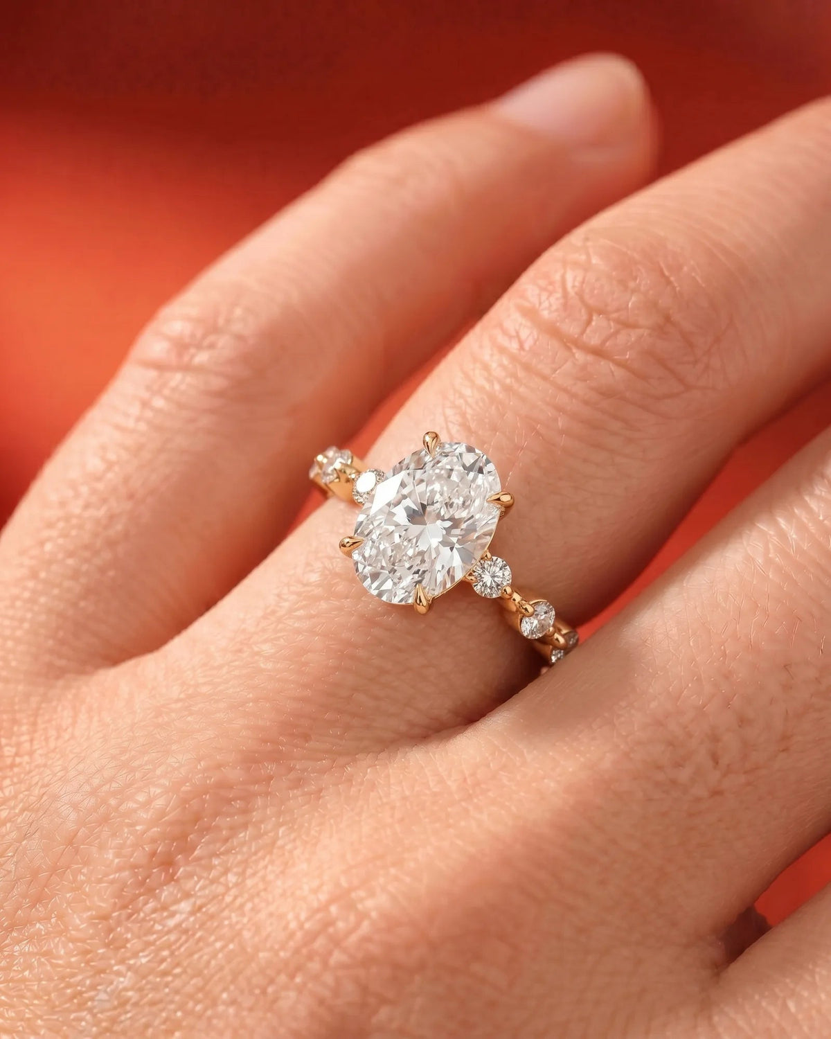 Marquise Solitaire With Tulip Prongs Lab Grown Diamond Engagement Ring