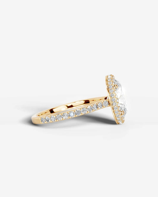 Marquise Solitaire With Tulip Prongs Lab Grown Diamond Engagement Ring
