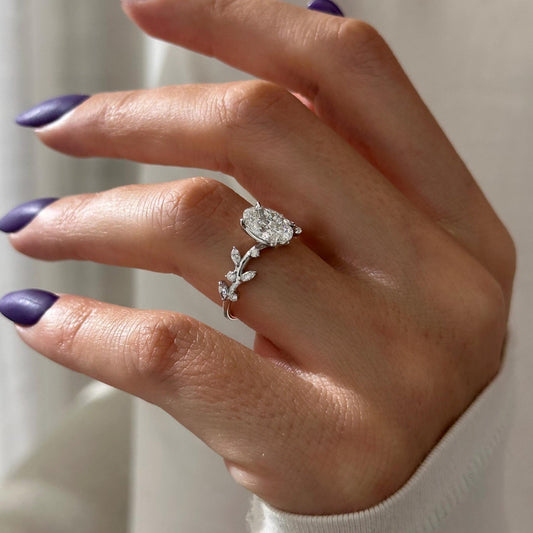 Round Halo, Pave & Split Shank Engagement Ring – 1.93 CT Lab Grown Diamond