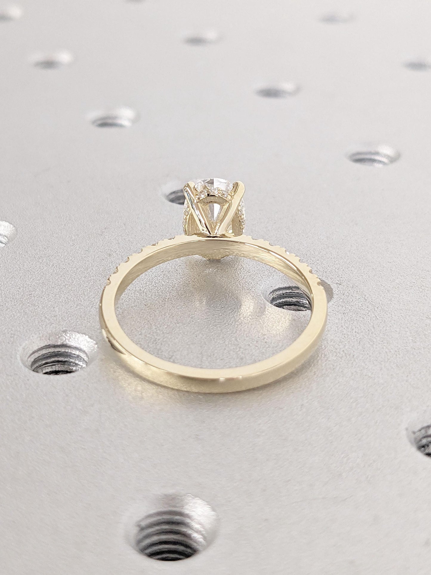 Asscher Three Stones Engagement Ring – 5.75 CT Moissanite Diamond