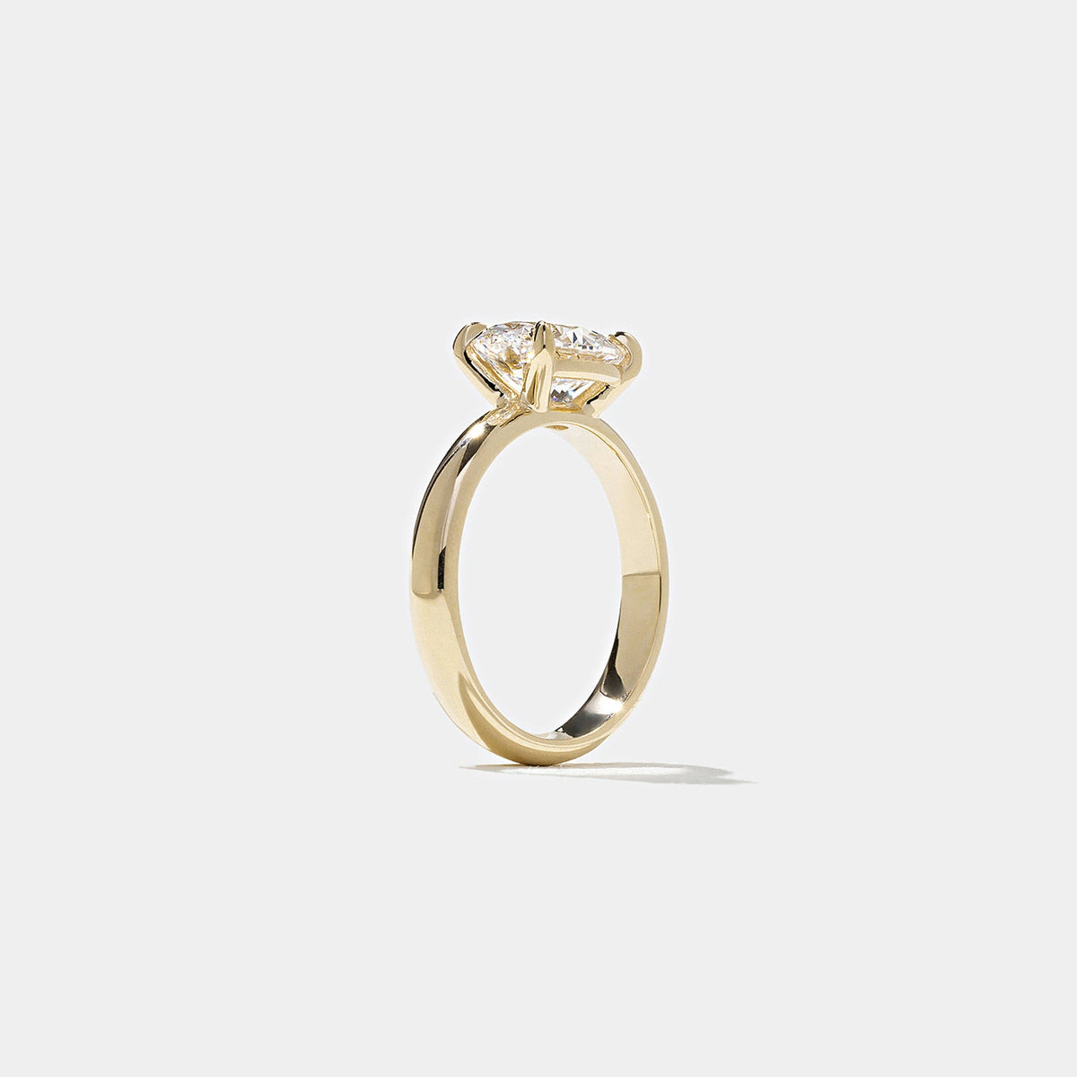 Emerald Pave Engagement Ring – 1 CT Lab Grown Diamond