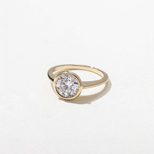 Emerald Pave Engagement Ring – 1 CT Lab Grown Diamond