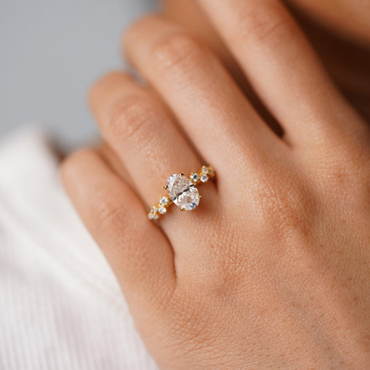 Oval Solitaire Engagement Ring – 2 CT Lab Grown Diamond