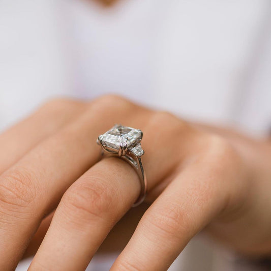 Moval Swirl Semi Pave Engagement Ring – 2.5 CT Lab Grown Diamond