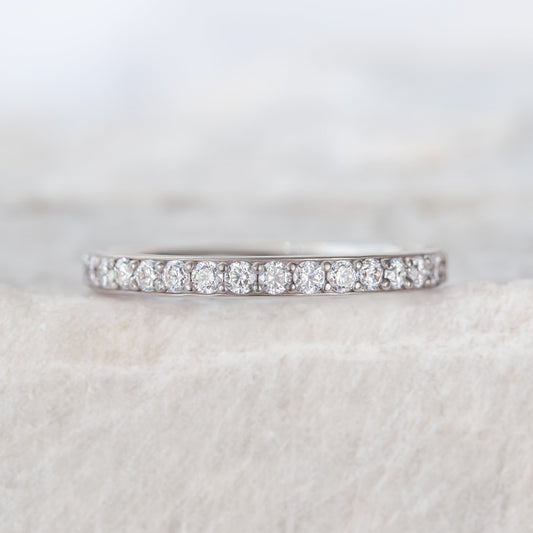 0.37 CT Round Full Eternity Lab Grown Diamond Wedding Band