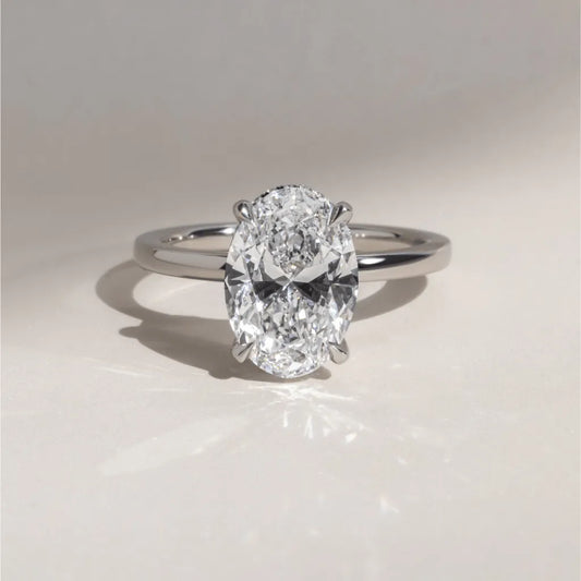 Round Halo, Pave & Split Shank Engagement Ring – 1.93 CT Lab Grown Diamond