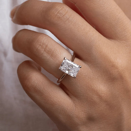 Round Halo, Pave & Split Shank Engagement Ring – 1.93 CT Lab Grown Diamond