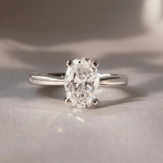 Round Halo, Pave & Split Shank Engagement Ring – 1.93 CT Lab Grown Diamond
