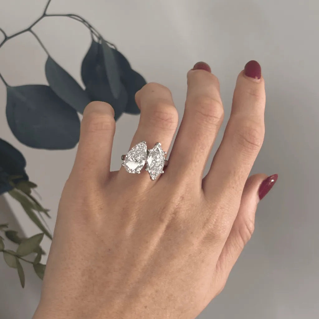 Round Halo, Pave & Split Shank Engagement Ring – 1.93 CT Lab Grown Diamond