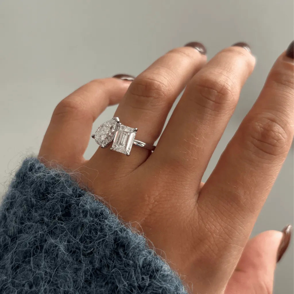 Round Halo, Pave & Split Shank Engagement Ring – 1.93 CT Lab Grown Diamond