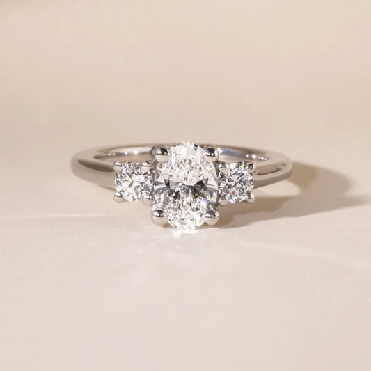 Round Halo, Pave & Split Shank Engagement Ring – 1.93 CT Lab Grown Diamond