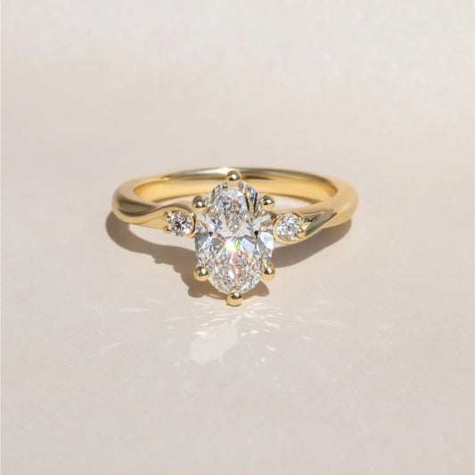 Round Halo, Pave & Split Shank Engagement Ring – 1.93 CT Lab Grown Diamond
