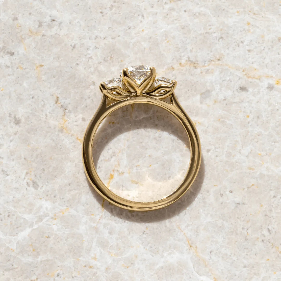 Round Halo, Pave & Split Shank Engagement Ring – 1.93 CT Lab Grown Diamond