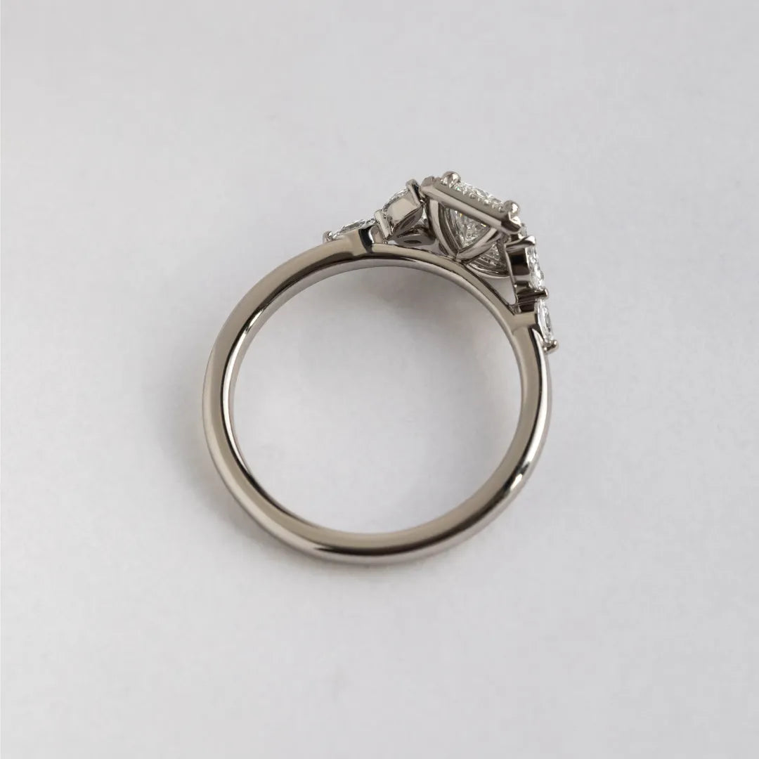 Round Halo, Pave & Split Shank Engagement Ring – 1.93 CT Lab Grown Diamond