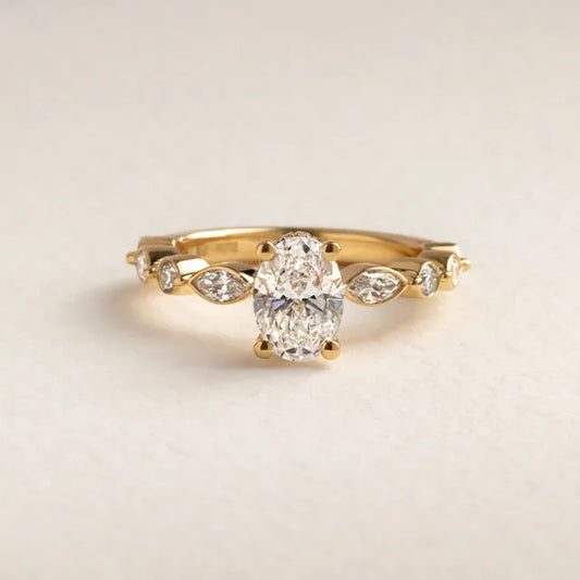 Round Halo, Pave & Split Shank Engagement Ring – 1.93 CT Lab Grown Diamond