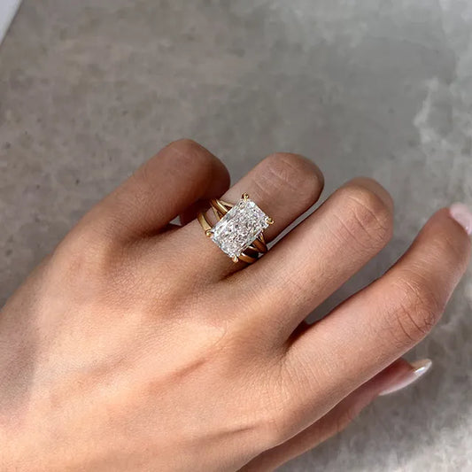 Round Halo, Pave & Split Shank Engagement Ring – 1.93 CT Lab Grown Diamond