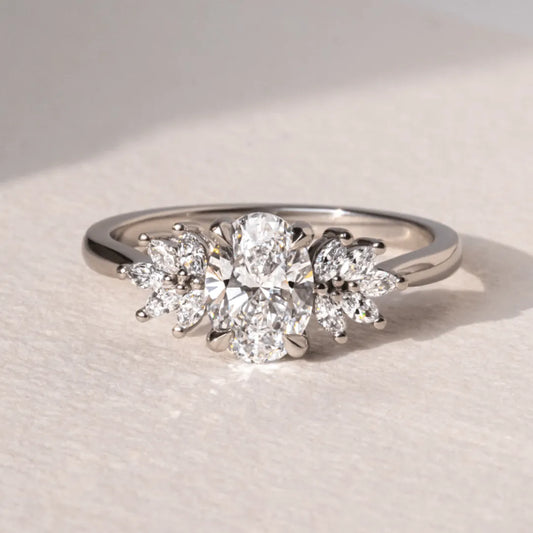 Round Halo, Pave & Split Shank Engagement Ring – 1.93 CT Lab Grown Diamond