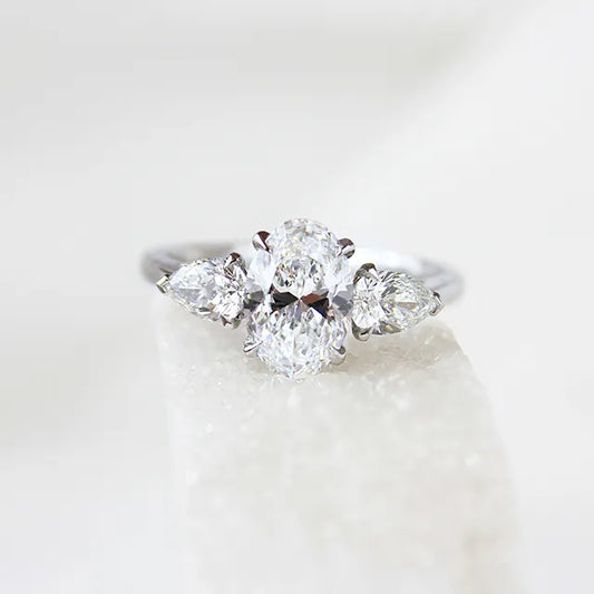 Round Halo, Pave & Split Shank Engagement Ring – 1.93 CT Lab Grown Diamond