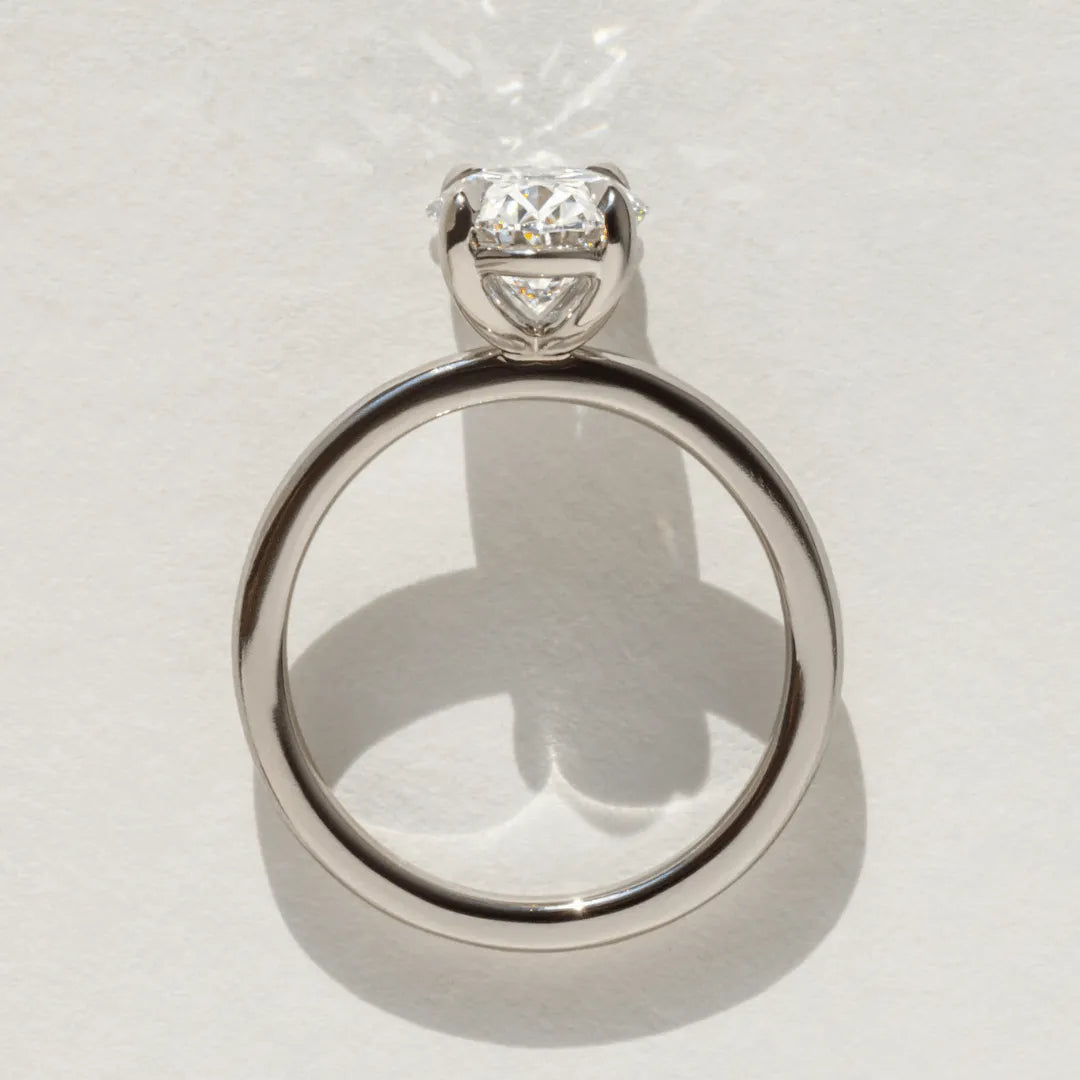 Round Halo, Pave & Split Shank Engagement Ring – 1.93 CT Lab Grown Diamond