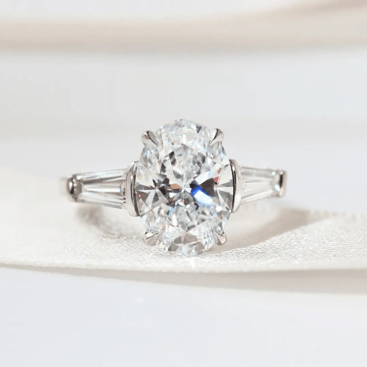 Round Halo, Pave & Split Shank Engagement Ring – 1.93 CT Lab Grown Diamond