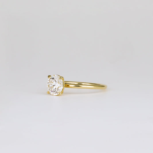 2 CT Emerald Pave Moissanite Engagement Ring