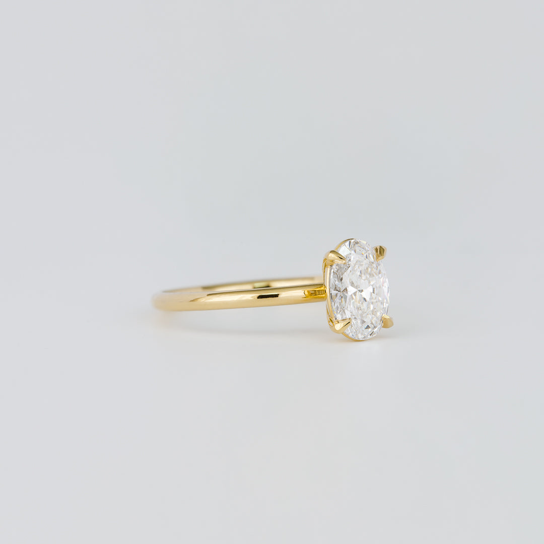 2 CT Emerald Pave Moissanite Engagement Ring
