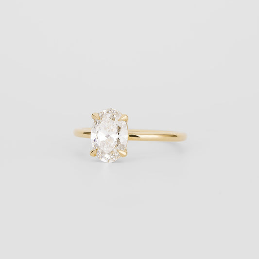 2 CT Emerald Pave Moissanite Engagement Ring