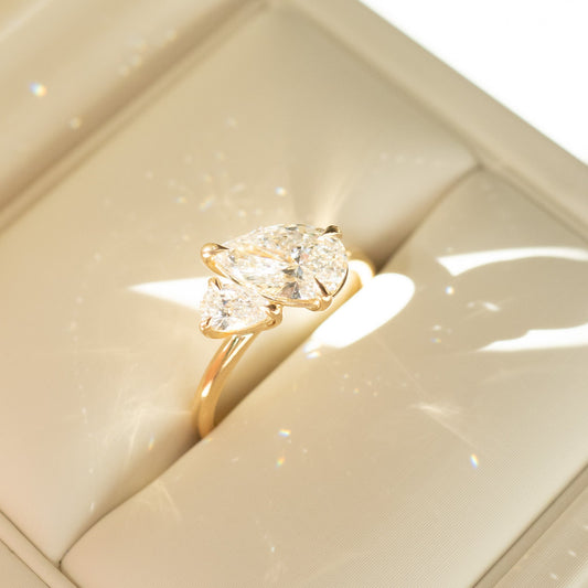 Round Halo, Pave & Split Shank Engagement Ring – 1.93 CT Lab Grown Diamond