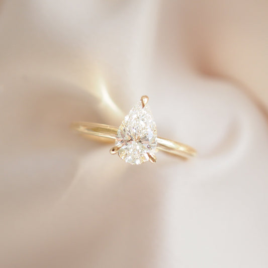 Round Halo, Pave & Split Shank Engagement Ring – 1.93 CT Lab Grown Diamond