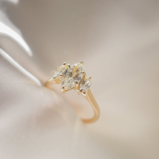 Round Halo, Pave & Split Shank Engagement Ring – 1.93 CT Lab Grown Diamond