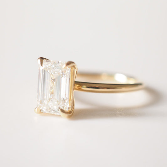 Round Halo, Pave & Split Shank Engagement Ring – 1.93 CT Lab Grown Diamond