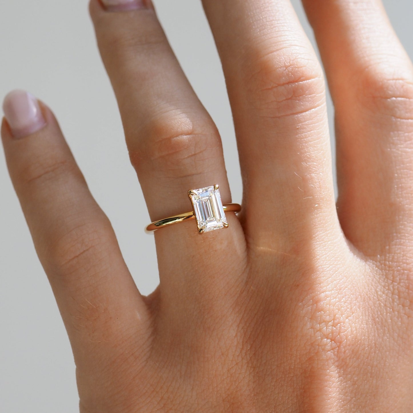 Round Halo, Pave & Split Shank Engagement Ring – 1.93 CT Lab Grown Diamond