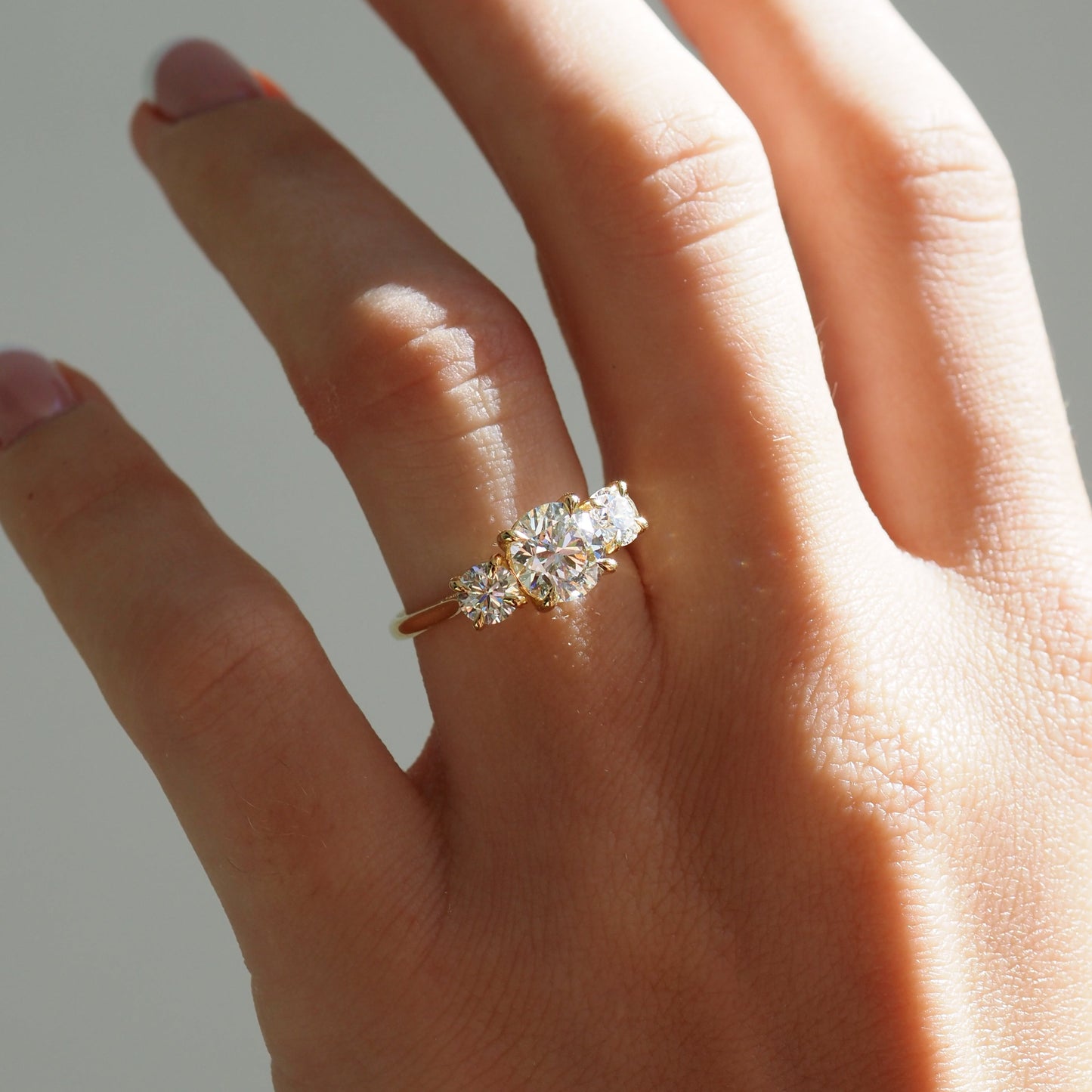 Round Halo, Pave & Split Shank Engagement Ring – 1.93 CT Lab Grown Diamond