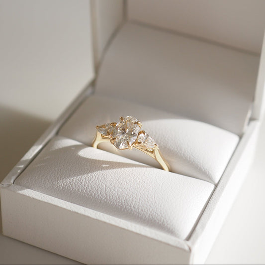 Round Halo, Pave & Split Shank Engagement Ring – 1.93 CT Lab Grown Diamond