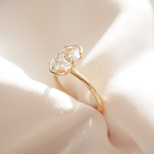 Round Halo, Pave & Split Shank Engagement Ring – 1.93 CT Lab Grown Diamond