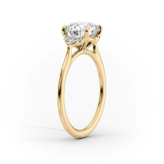 Asscher Three Stones Engagement Ring – 5.75 CT Moissanite Diamond
