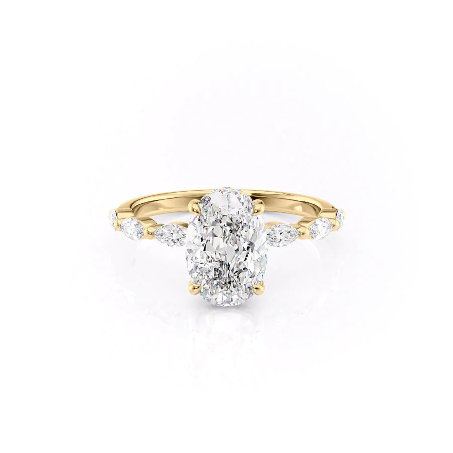 Asscher Three Stones Engagement Ring – 5.75 CT Moissanite Diamond