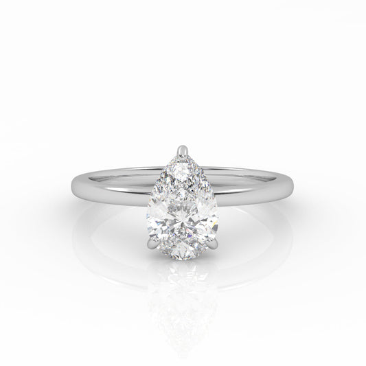 Round Halo, Pave & Split Shank Engagement Ring – 1.93 CT Lab Grown Diamond