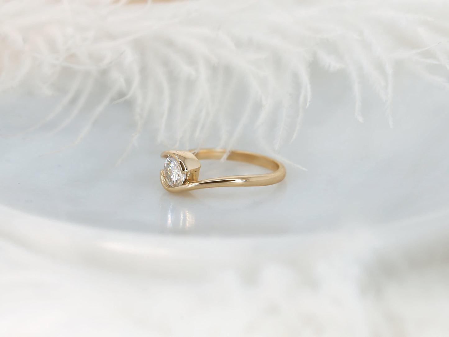 2 CT Emerald Pave Moissanite Engagement Ring